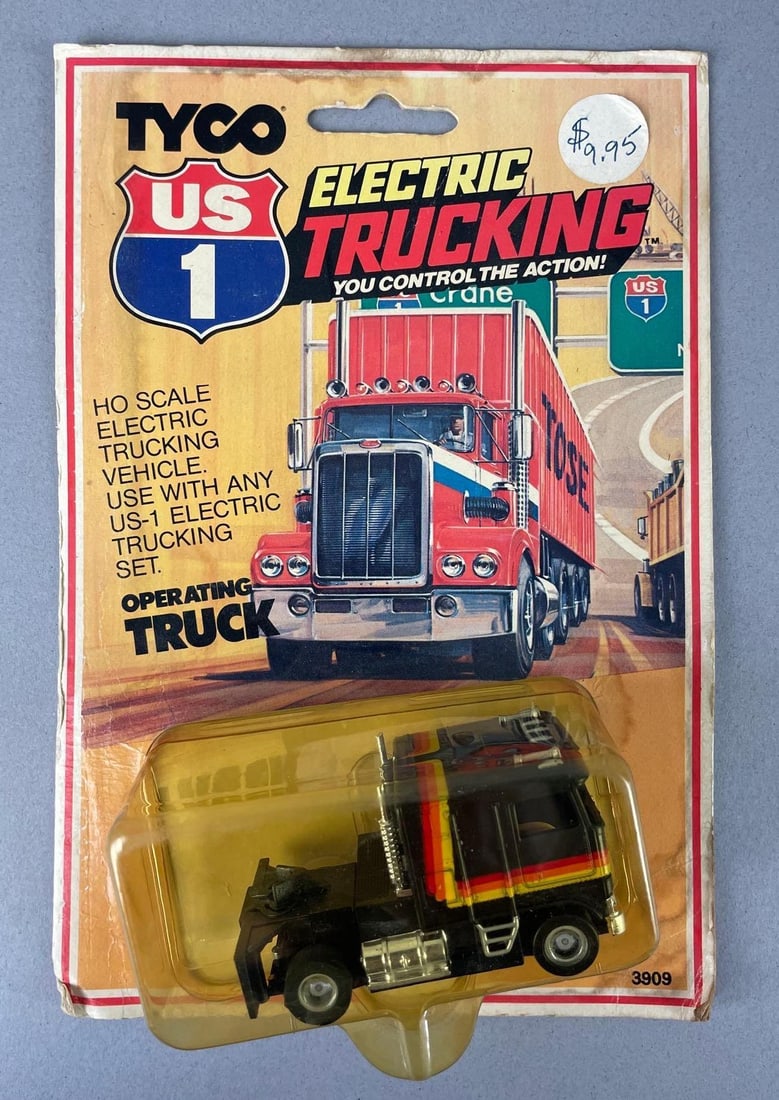 Tyco U.S. 1 HO Scale Electric Trucking Slot Truck: #3909, original packaging