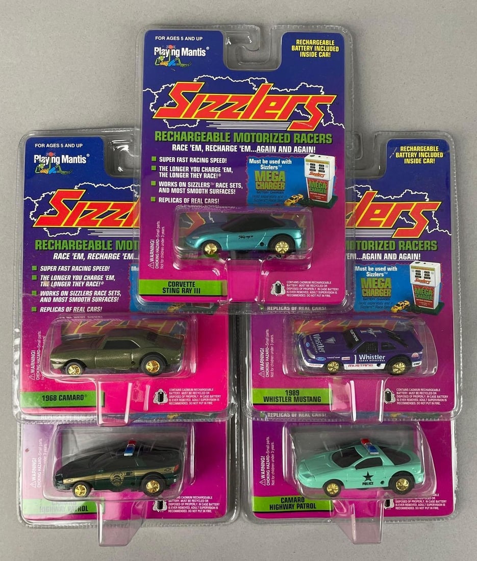 Group of Playing Mantis Sizzlers Rechargeable Motorized Racers (1 of 2)