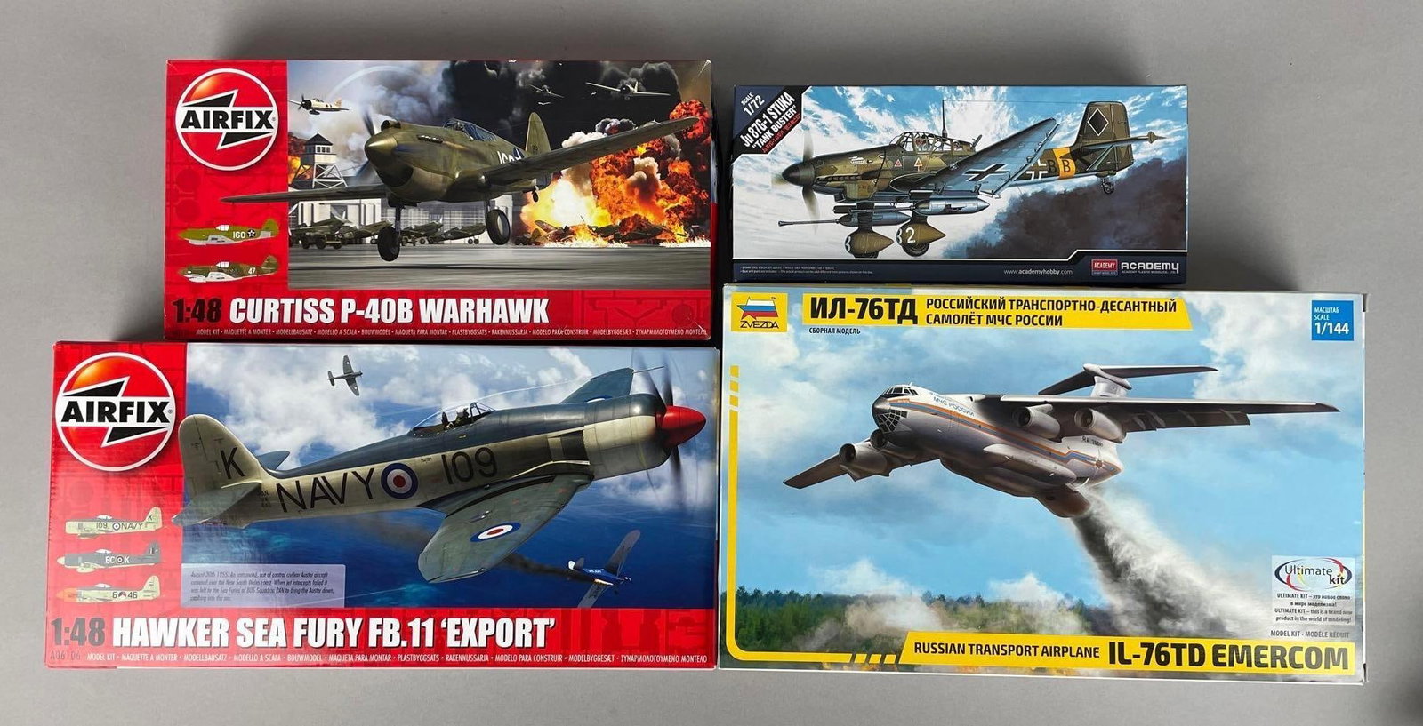 Group of WW2 Fighter Plane Model Kits (1 of 2)