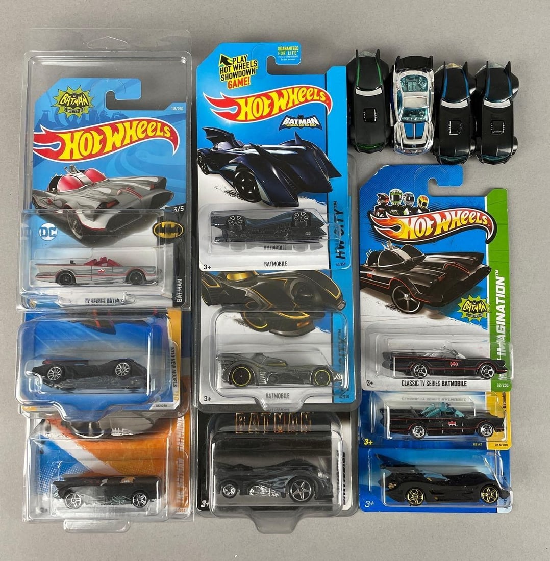 Group of Mattel Hot Wheels Die-Cast Batmobiles (1 of 2)