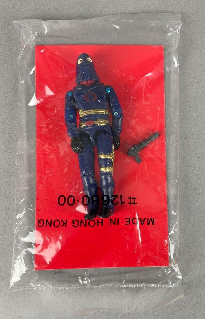 1984 G.I. Joe Hooded Cobra Commander (Version 2) Mail-Away Action Figure: Sealed with card