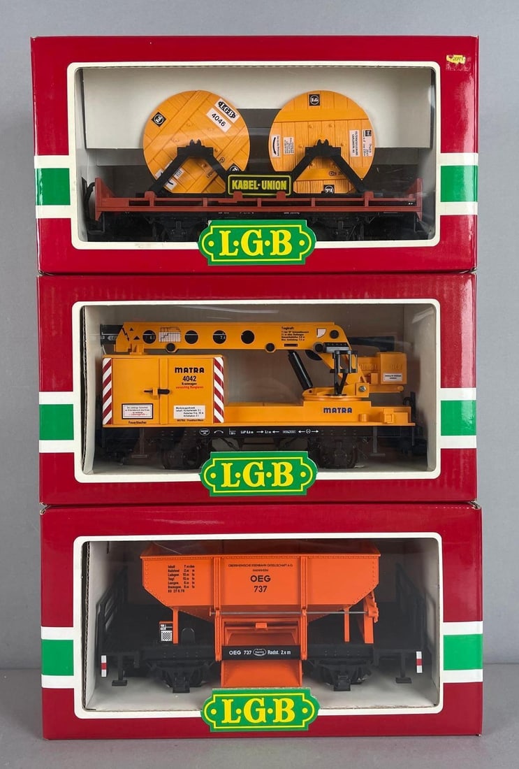 Group of LGB G Scale Freight Train Cars (1 of 2)