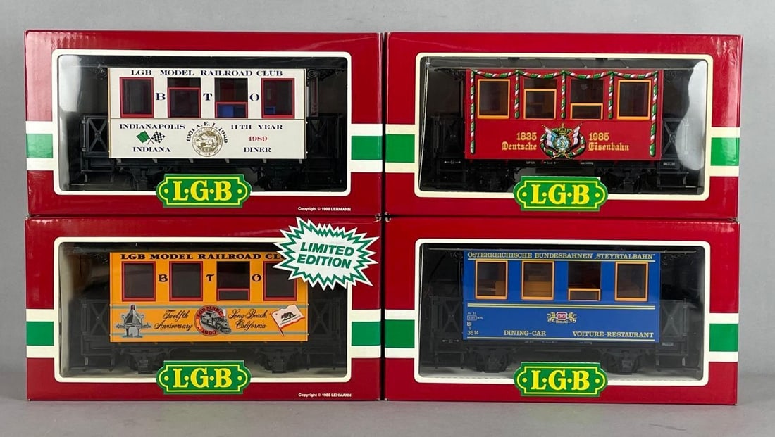 Group of LGB G Scale Trolley Train Cars (1 of 2)