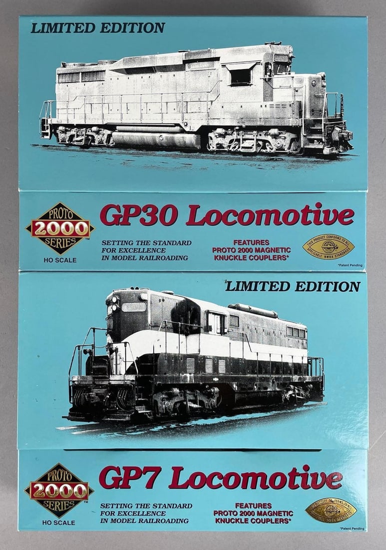 Group of 2 Walther Proto Series 2000 LE HO Scale Diesel Locomotives: GP30, GP7