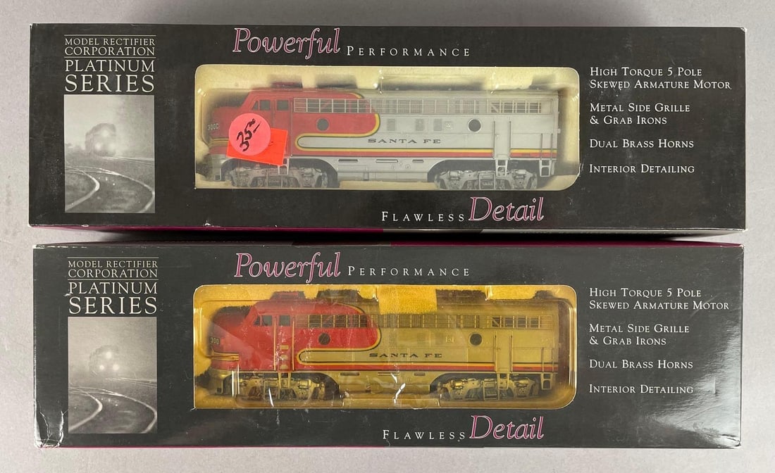 Group of 2 MRC Platinum Series HO Scale F7A Diesel Locomotives (1 of 2)