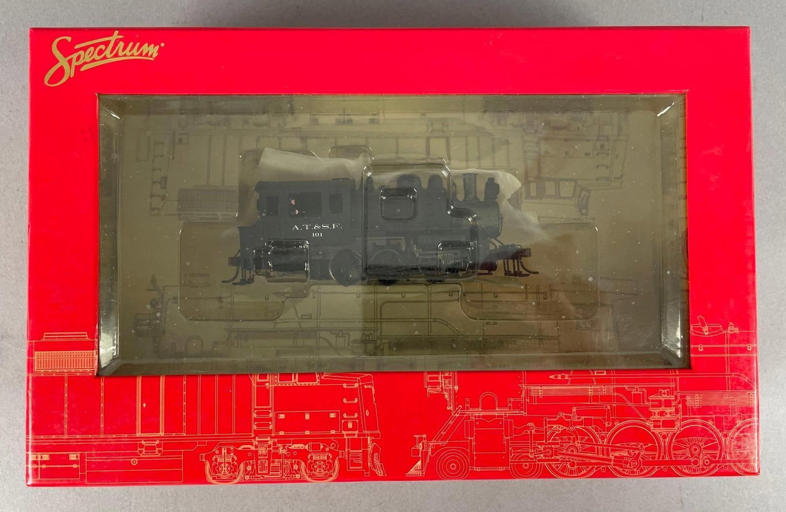 Bachmann HO Scale 0-6-0 Saddle Tank Locomotive: Santa Fe 101, sealed original packaging