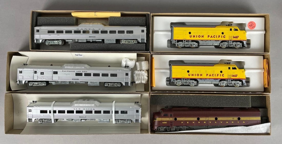 Group of Athearn HO Scale Diesel Locomotives and Passenger Cars (1 of 2)
