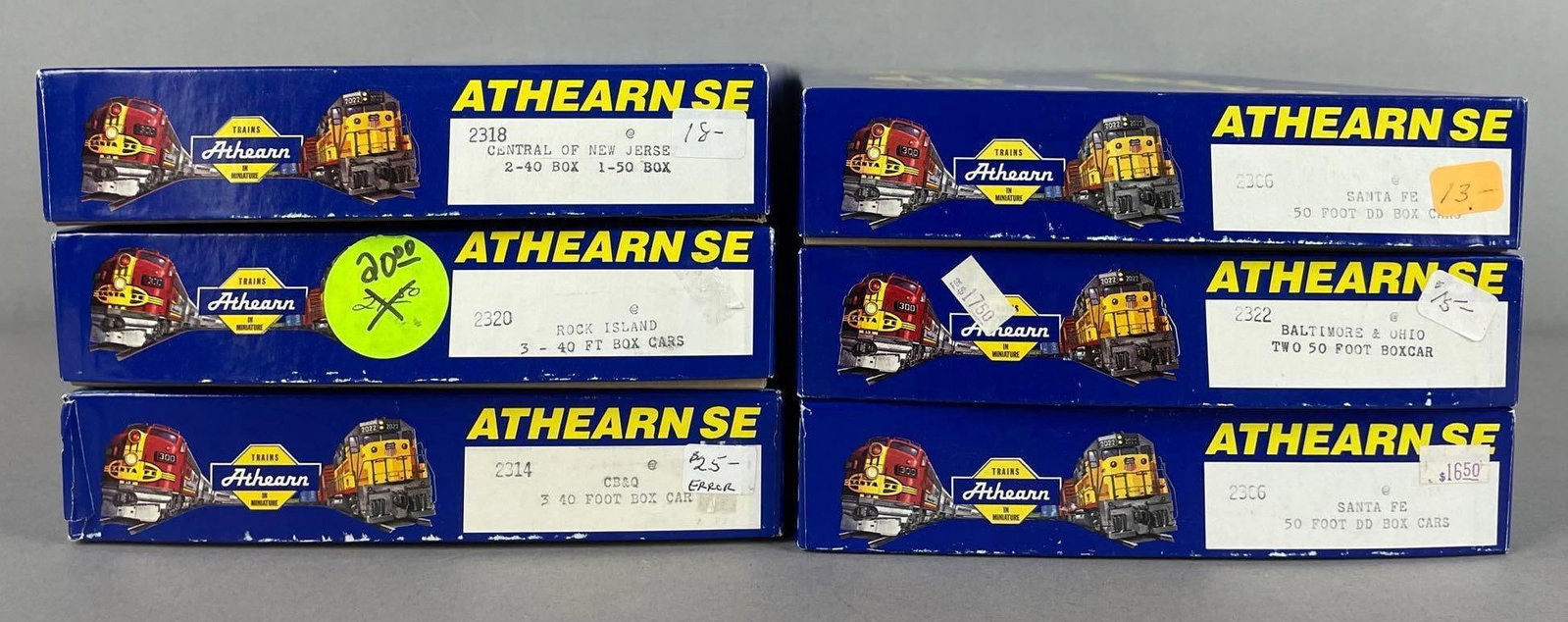 Group of Athearn Special Edition HO Scale Freight Boxcar Sets (1 of 2)