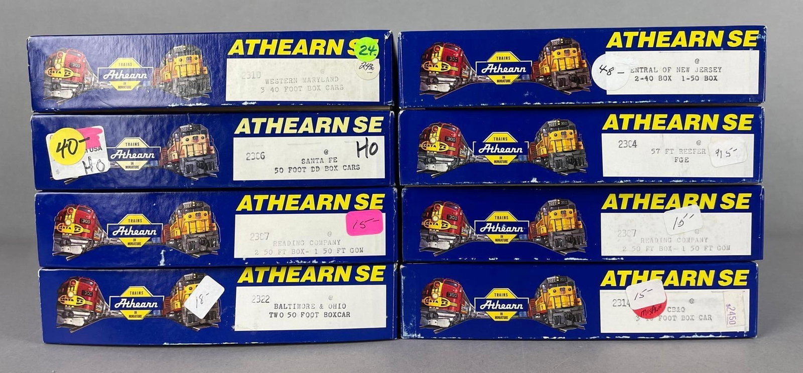Group of Athearn Special Edition HO Scale Freight Boxcar Sets: Includes fge refrigerated cars