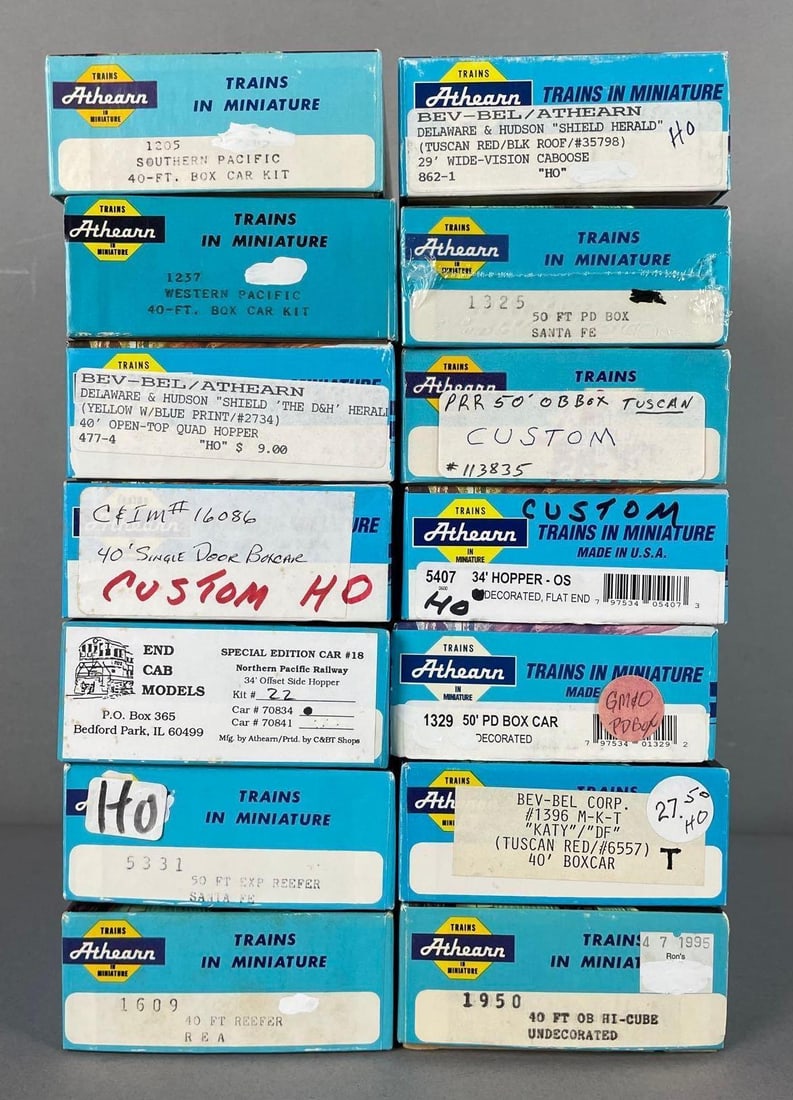 Group of Athearn HO Scale Freight Train Cars (1 of 2)