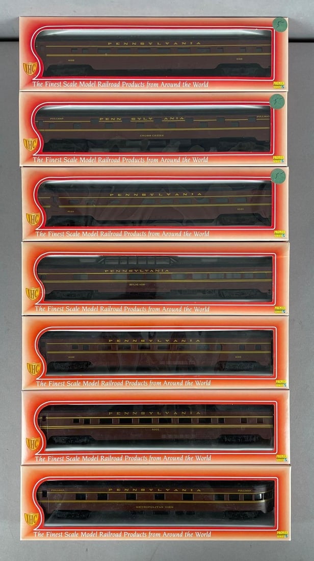 Group of IHC HO Scale Pennsylvania Passenger Train Cars: Includes sleeper, dining car
