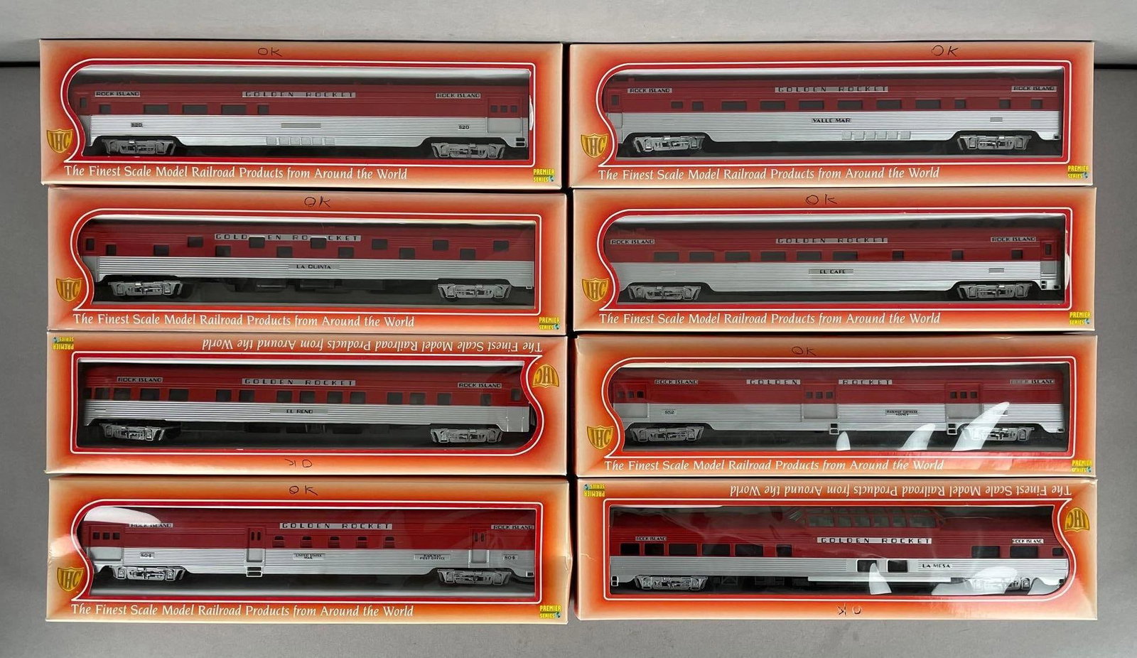 Group of IHC HO Scale Rock Island Passenger Train Cars (1 of 2)