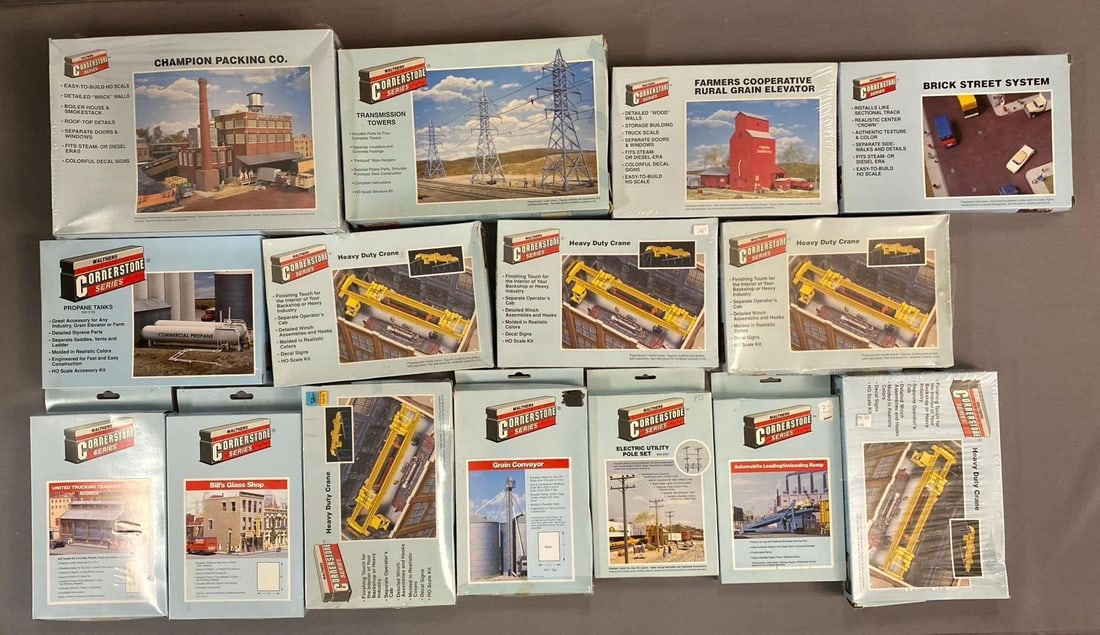 Group of 10+ Walthers Cornerstone Series HO Scale Buildings (1 of 3)