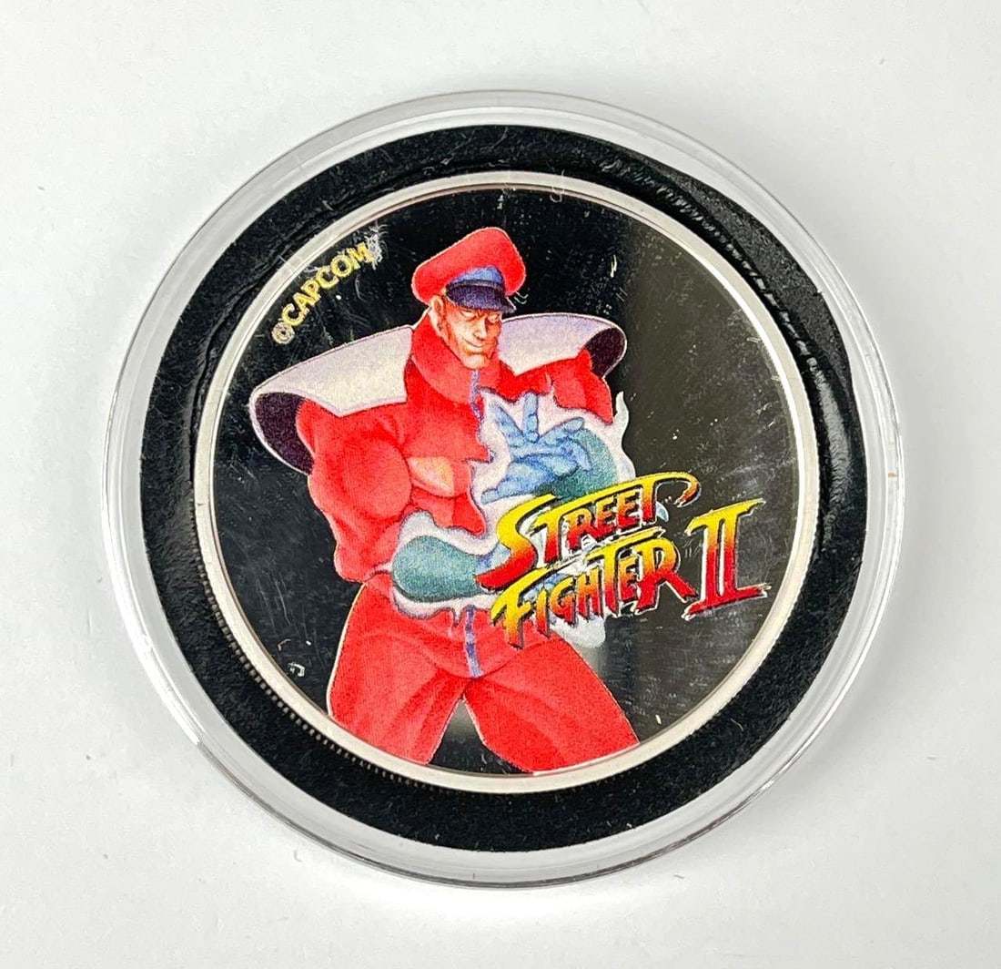 2021 Fiji 50 Cent Colorized Street Fighter II Bison 30th Anniversary 1 oz .999 Fine Silver Coin: 2021 Fiji 50 Cent Colorized Street Fighter II Bison 30th Anniversary 1 oz .999 Fine Silver Coin