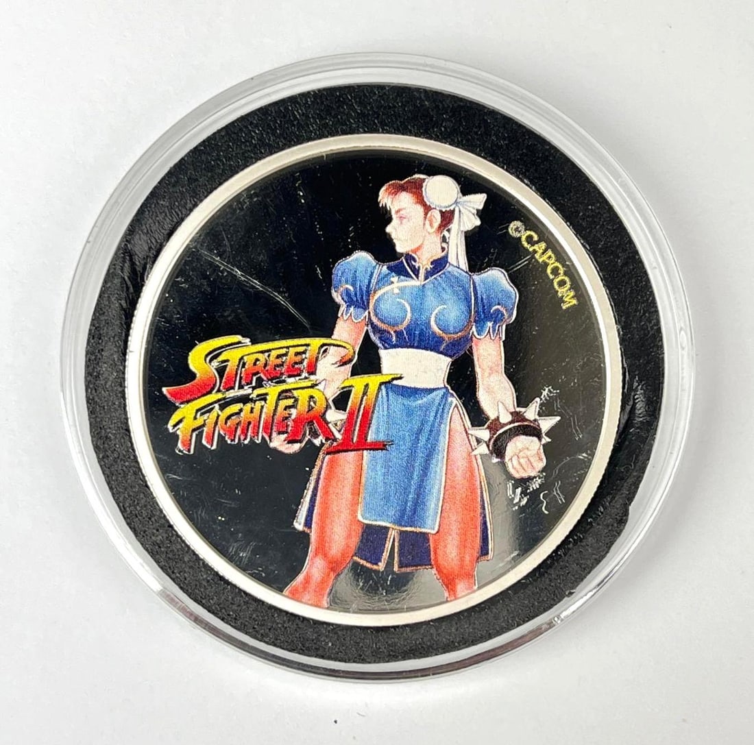 2021 Fiji 50 Cent Colorized Street Fighter II Chun Li 30th Anniversary 1 oz .999 Fine Silver Coin: 2021 Fiji 50 Cent Colorized Street Fighter II Chun Li 30th Anniversary 1 oz .999 Fine Silver Coin