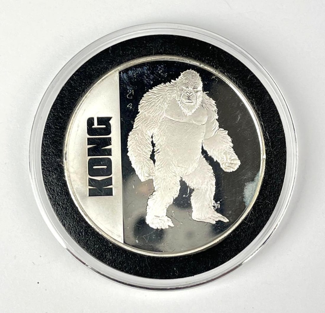 2021 NIUE $2 Kong 1 oz .999 Fine Silver Coin: 2021 NIUE $2 Kong 1 oz .999 Fine Silver Coin
