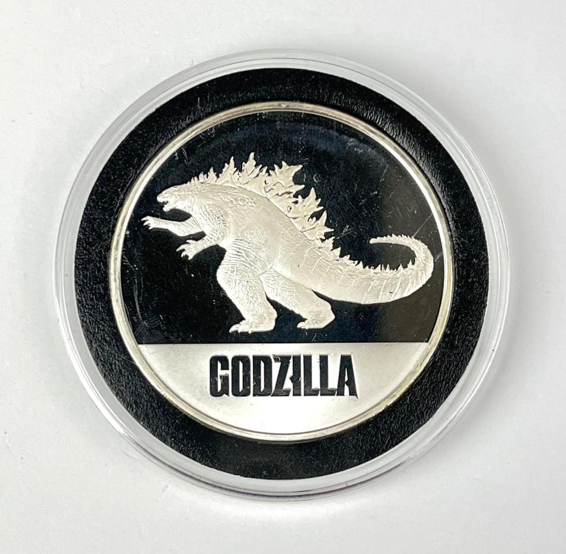 2021 NIUE $2 Godzilla 1 oz .999 Fine Silver Coin: 2021 NIUE $2 Godzilla 1 oz .999 Fine Silver Coin