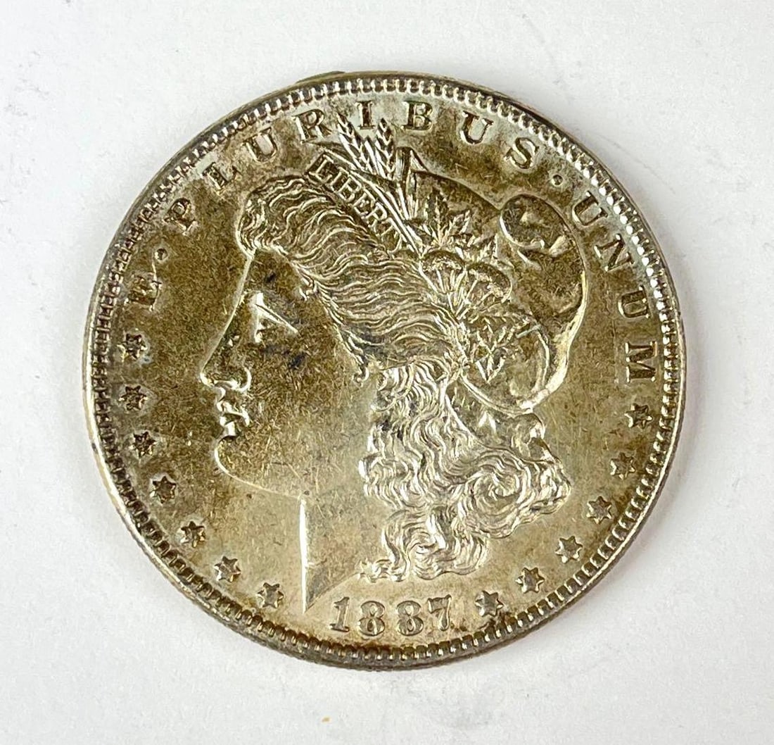 1887 US Morgan Silver Dollar (1 of 2)