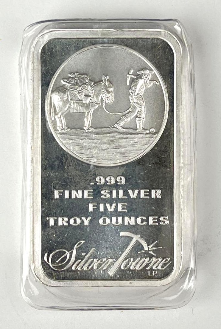 SilverTowne Prospector 10 oz .999 Fine Silver Ingot/ Bar: SilverTowne Prospector 10 oz .999 Fine Silver Ingot/ Bar