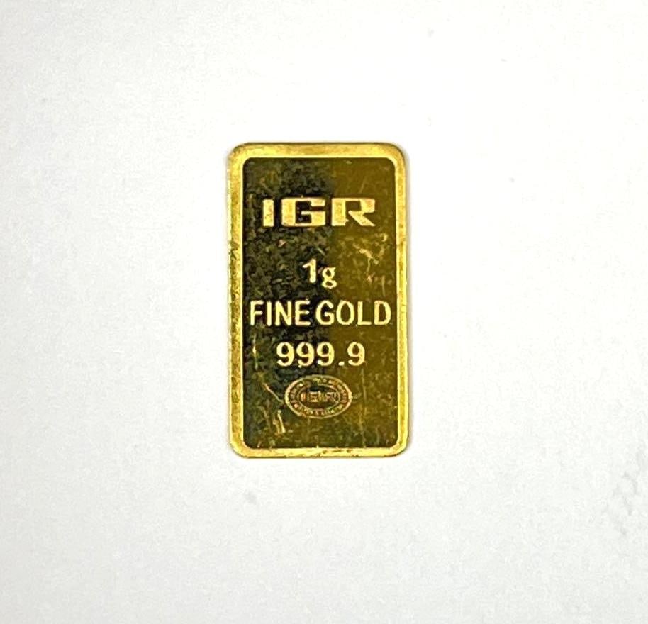 Istanbul Gold Refinery 1 Gram 999.9 Fine Gold Ingot/ Bar (1 of 2)