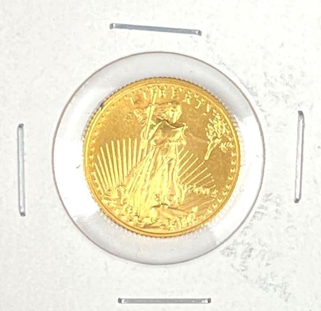 2004 US $5 American Gold Eagle 1/10 oz Fine Gold Coin: 2004 US $5 American Gold Eagle 1/10 oz Fine Gold Coin