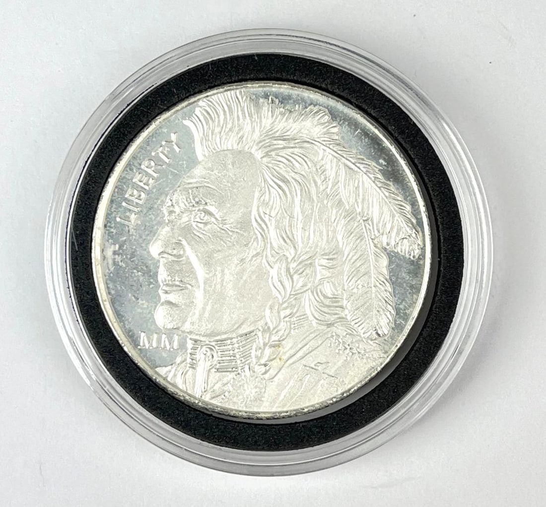 Mason Mint Buffalo Design 1 oz .999 Fine Silver Round (1 of 2)