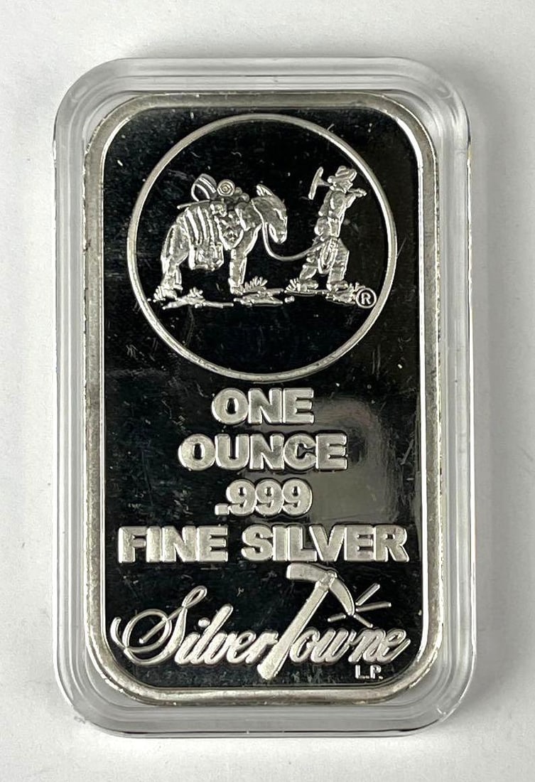 SilverTowne Prospector 1 oz .999 Fine Silver Ingot/Bar: SilverTowne Prospector 1 oz .999 Fine Silver Ingot/Bar