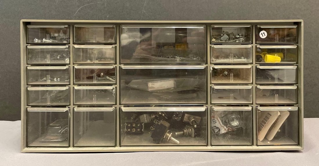 Cabinet of Train Set Parts (1 of 2)