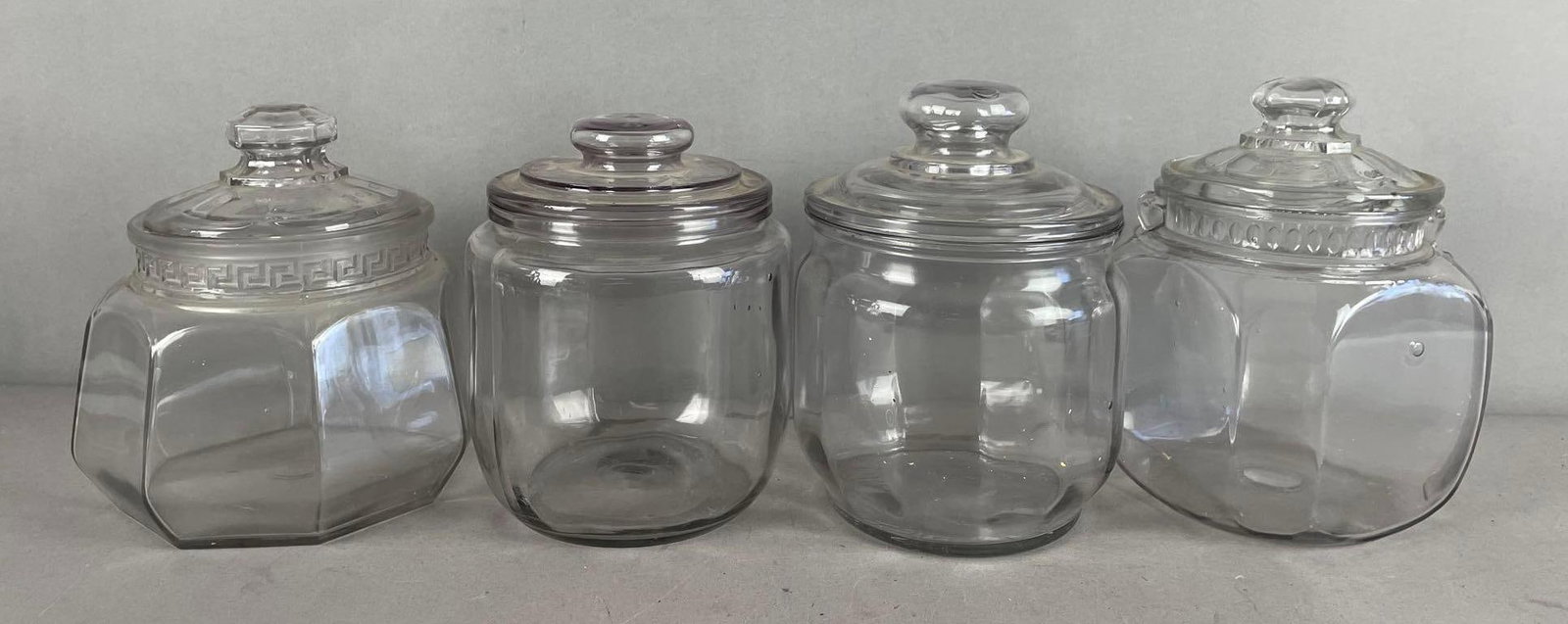 Group of 4 Antique Glass Tobacco Jars (1 of 3)