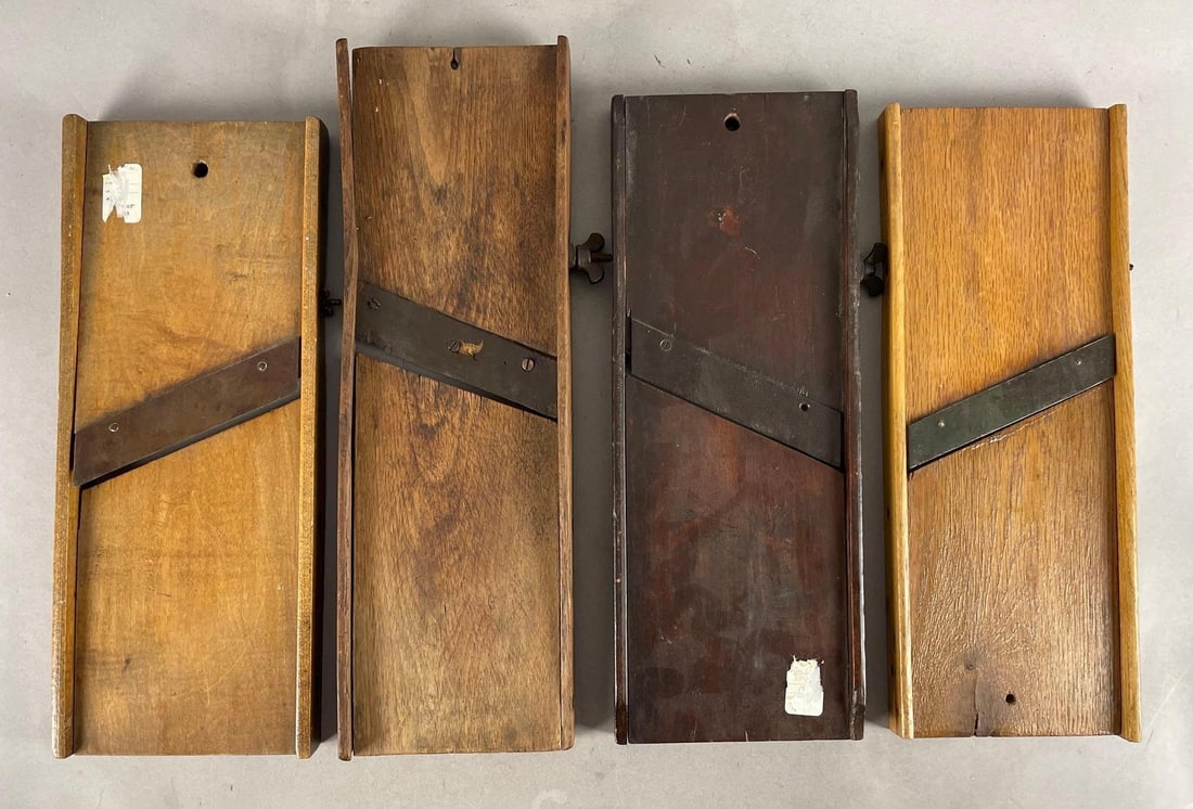 Group of 4 Antique Cabbage Slicers (1 of 2)