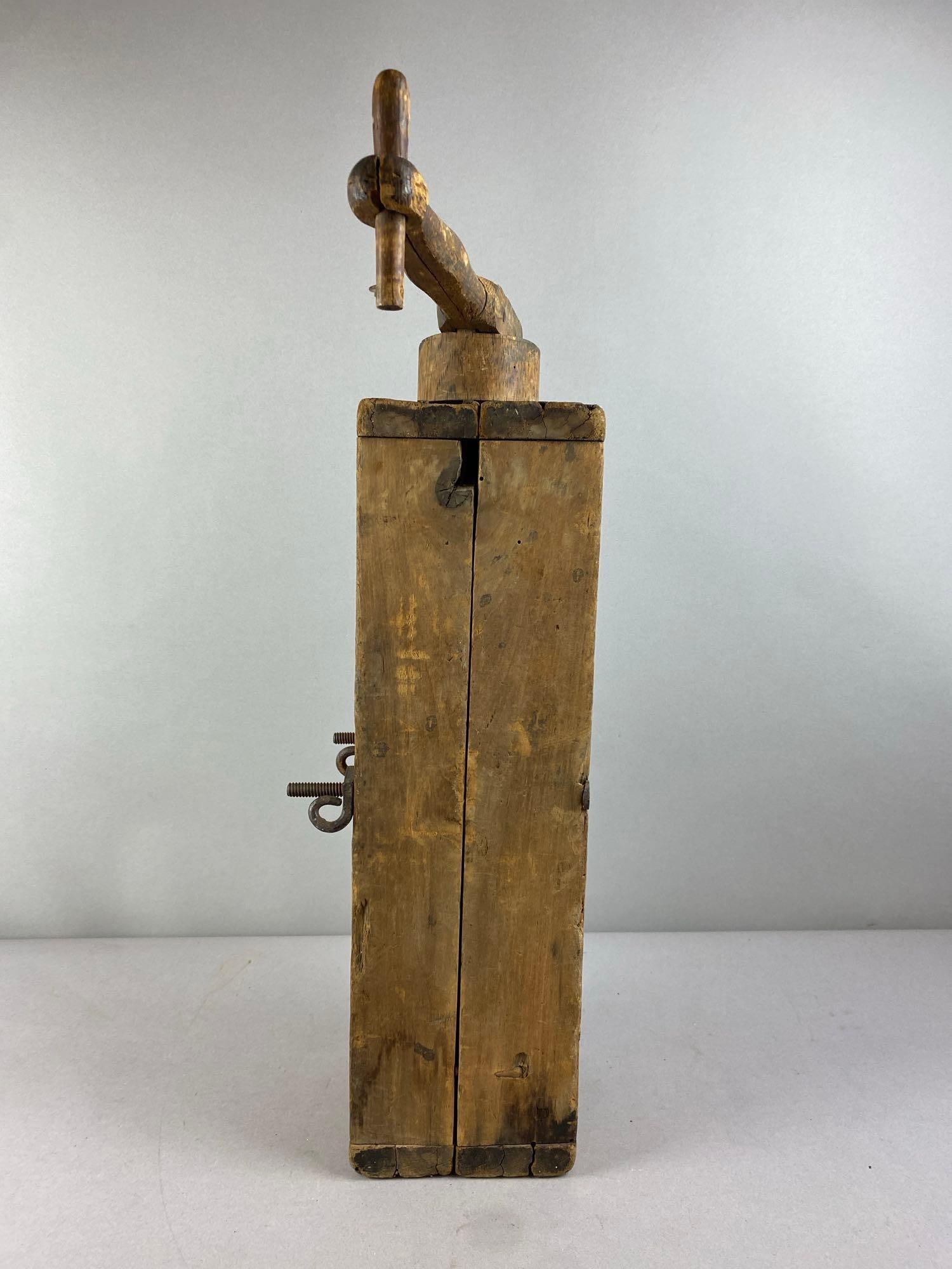 Primitive Wood Meat Grinder - 4