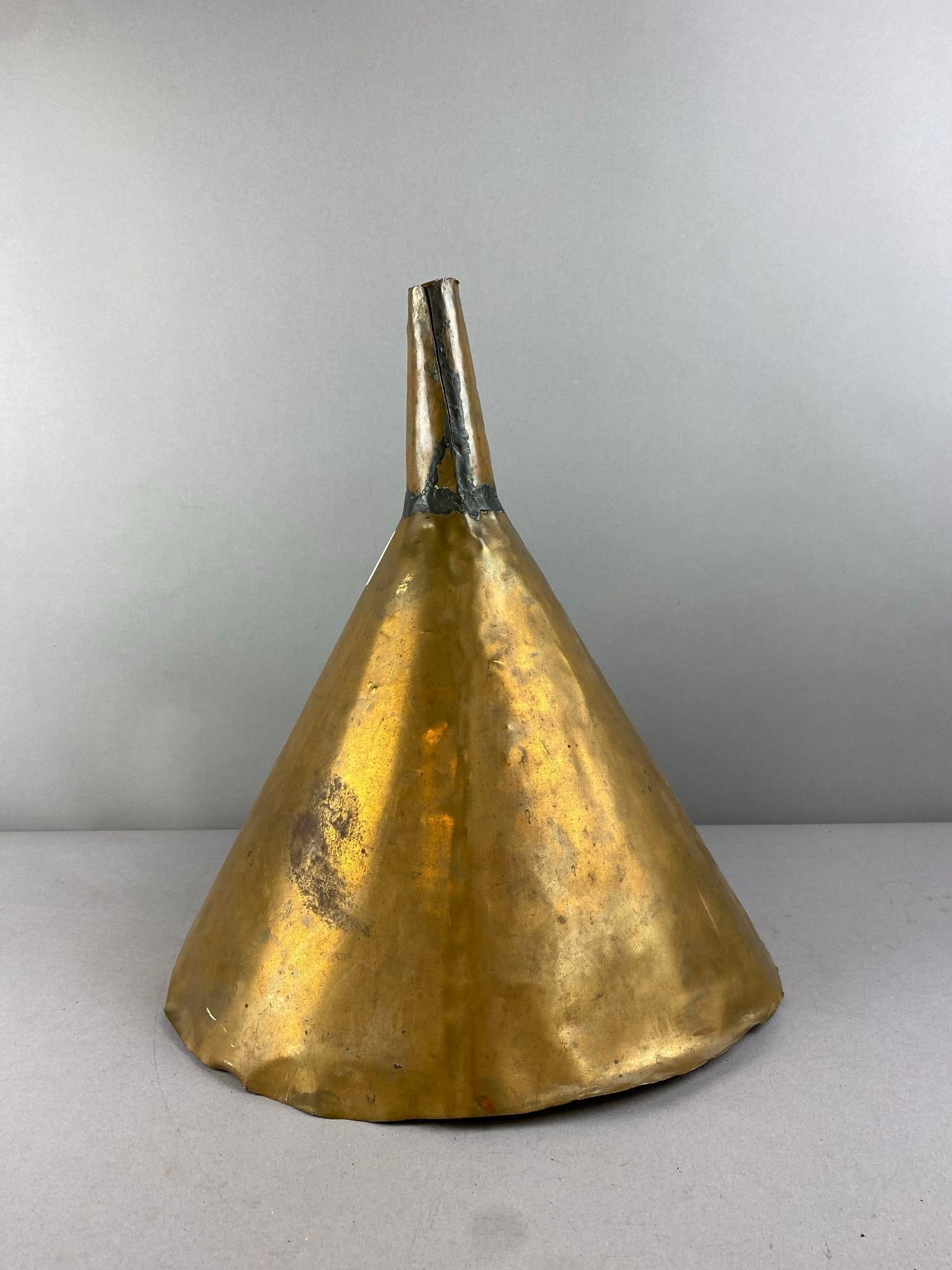 Primitive Brass Funnel with Filter - 2