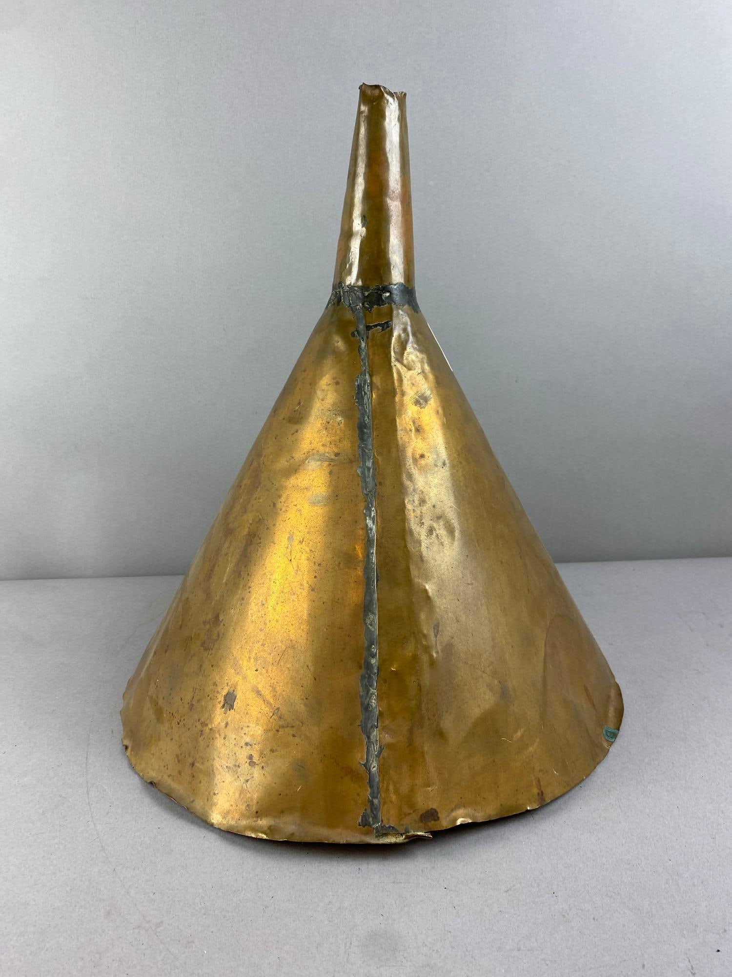 Primitive Brass Funnel with Filter - 3
