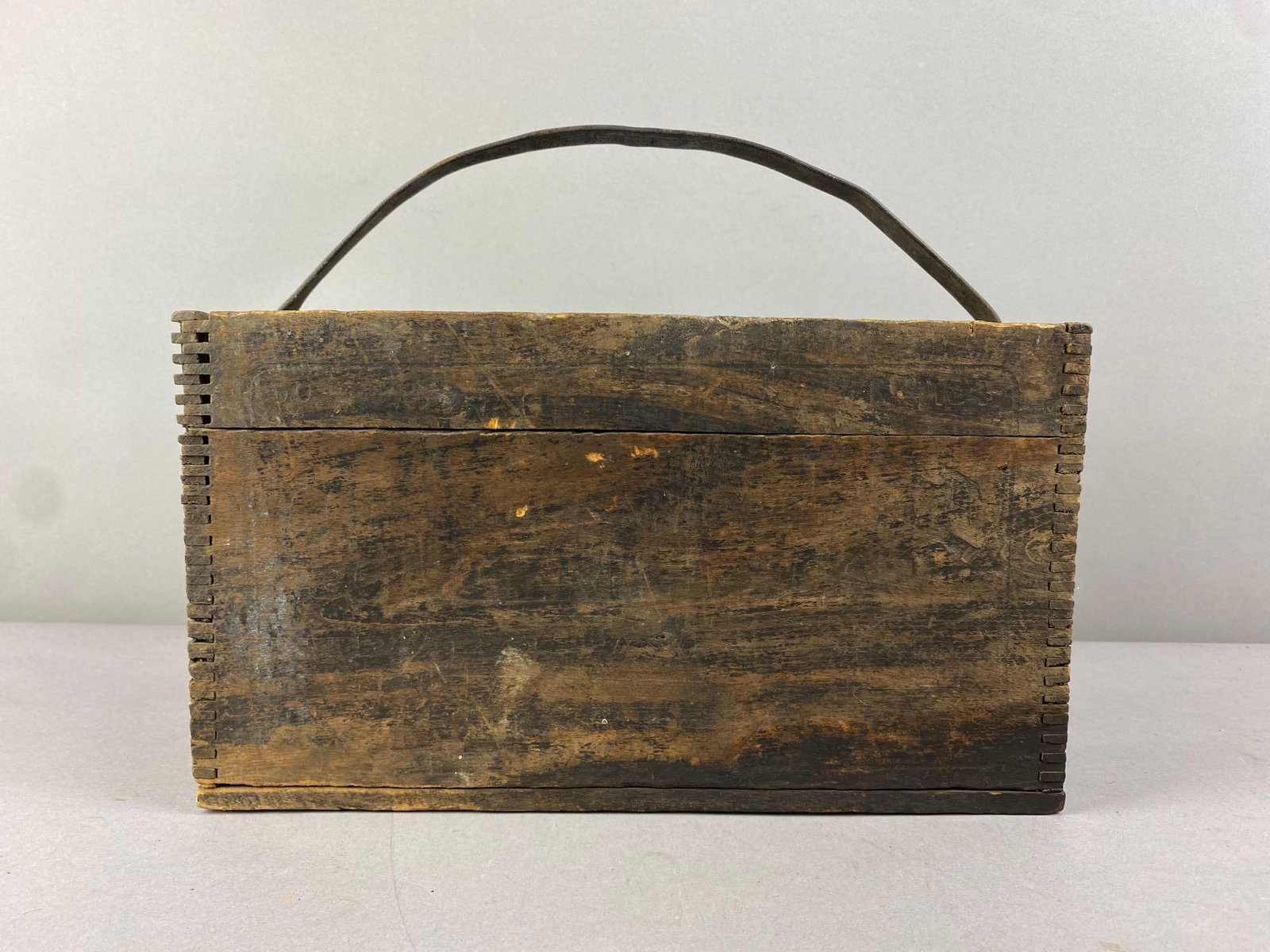 Primitive Wood Crate Caddy - 2