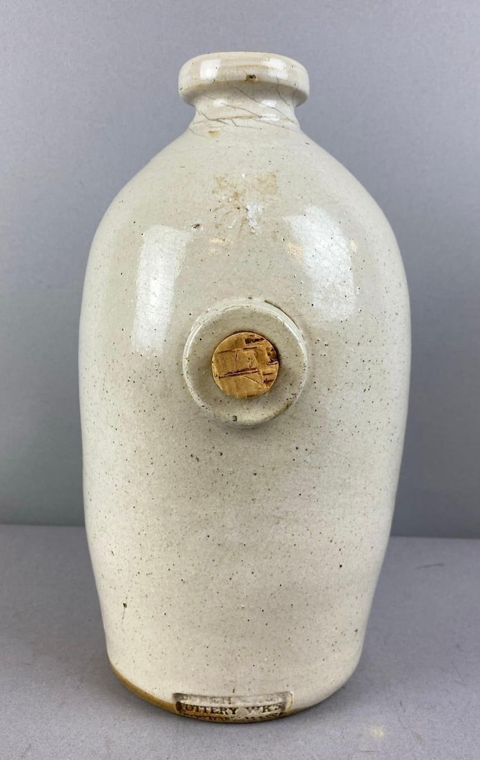 Antique Dorchester Pottery Works Stoneware Foot Warmer: Made in Boston, Massachusetts. Measures 11 inches in length.