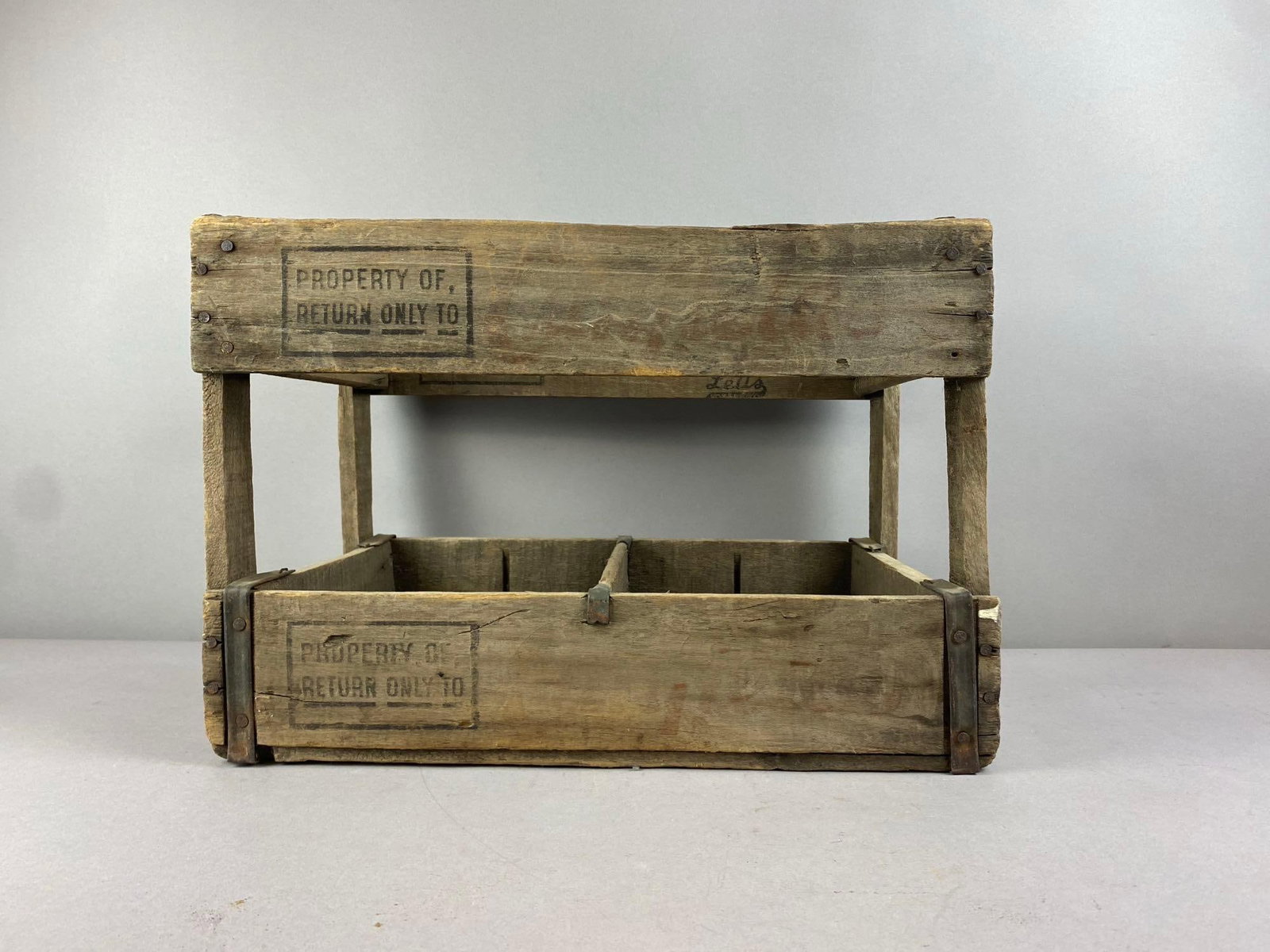 Vintage Canfields Wood Crate - 2