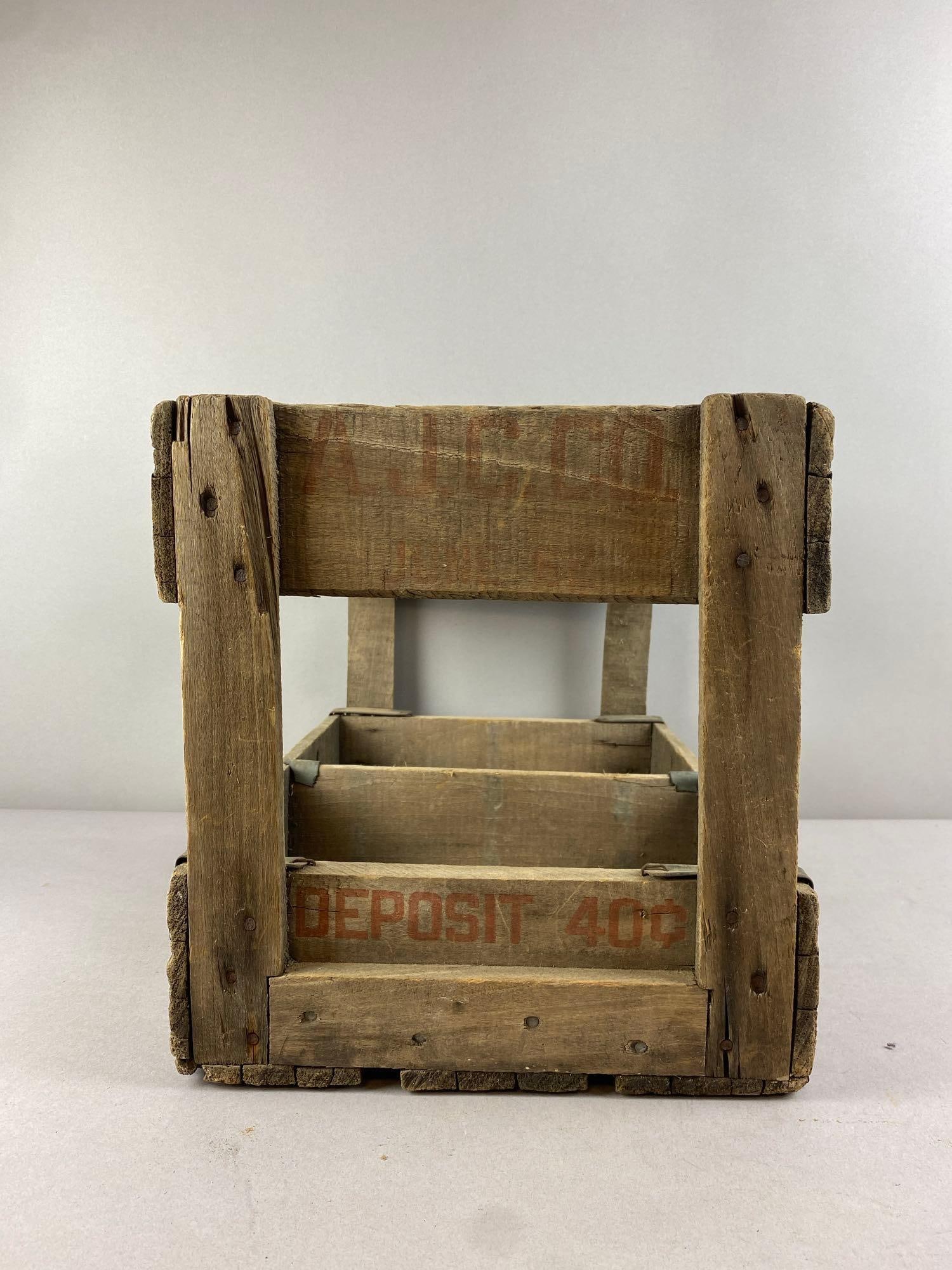 Vintage Canfields Wood Crate - 3