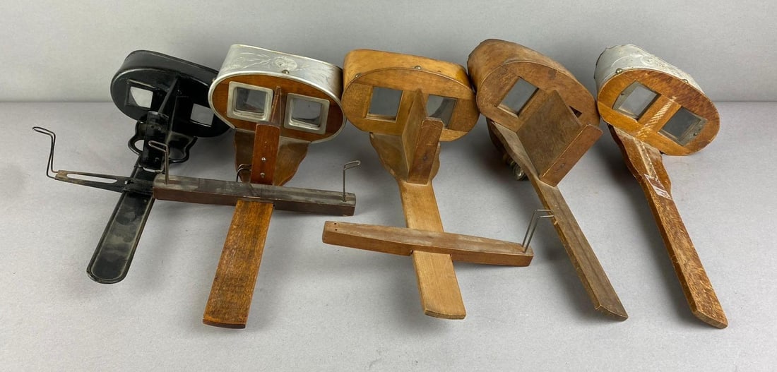 Group of 5 Antique 1900s Handheld Stereoscope (1 of 3)