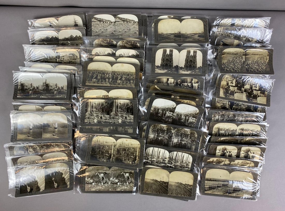 Group of 150+ Keystone Publishing Co. WW1/ WW2 Stereoviews (1 of 4)