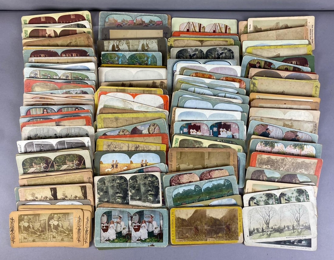 Group of 100+ Keystone Publishing Co. Colorized Stereoviews and More (1 of 4)
