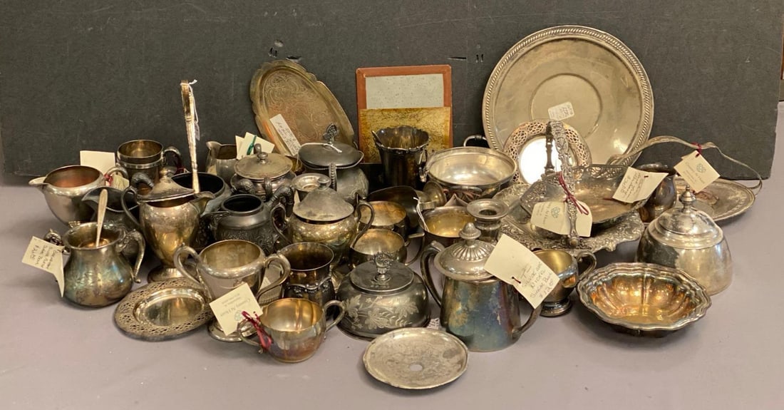 Group of Assorted Silverplate Items (1 of 3)