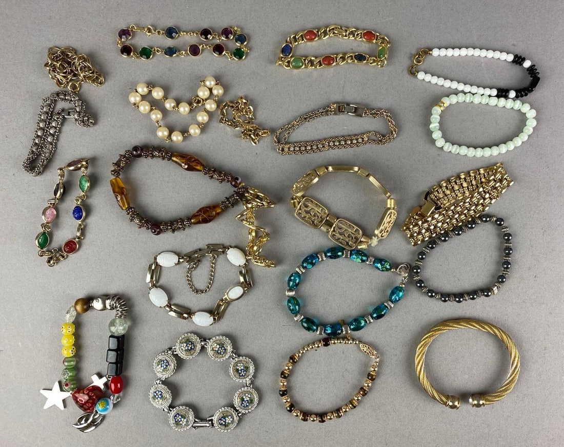Group of Assorted Costume Jewelry Bracelets (1 of 3)