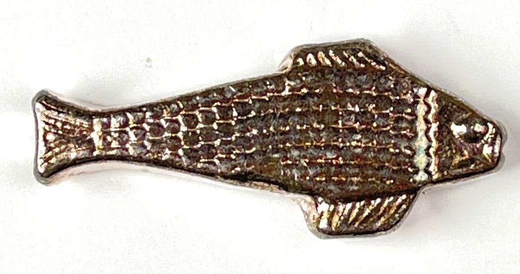 EM Hand Poured Fish 1 oz .999 Fine Silver Ingot/ Bar (1 of 2)