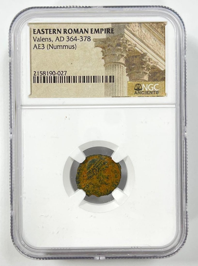 364-378 AD AE3 Nummus Valens Eastern Roman Empire NGC Ancients: 364-378 AD AE3 Nummus Valens Eastern Roman Empire NGC Ancients