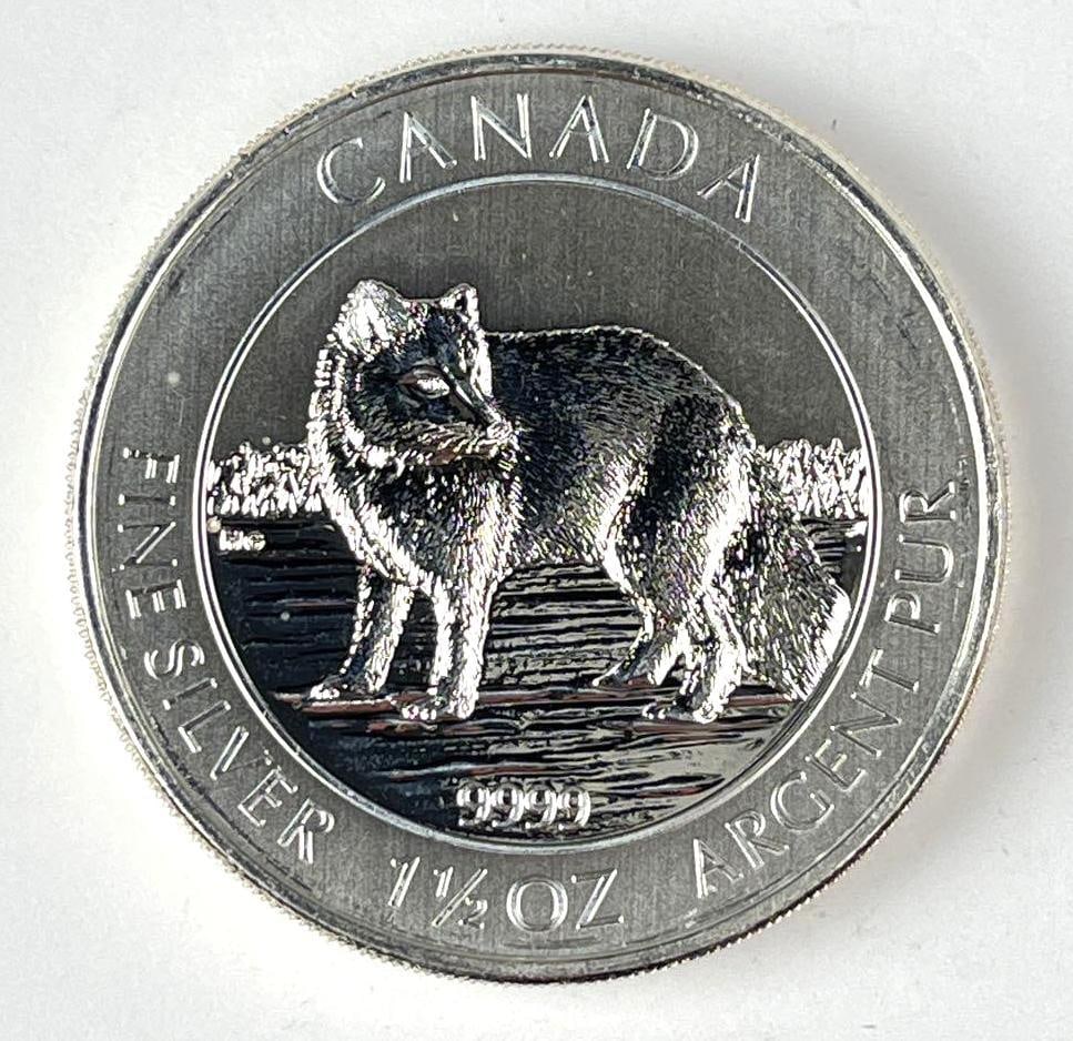 2014 Canada $8 Fennel Fox 1.5 oz 9999 Fine Silver Coin (1 of 2)