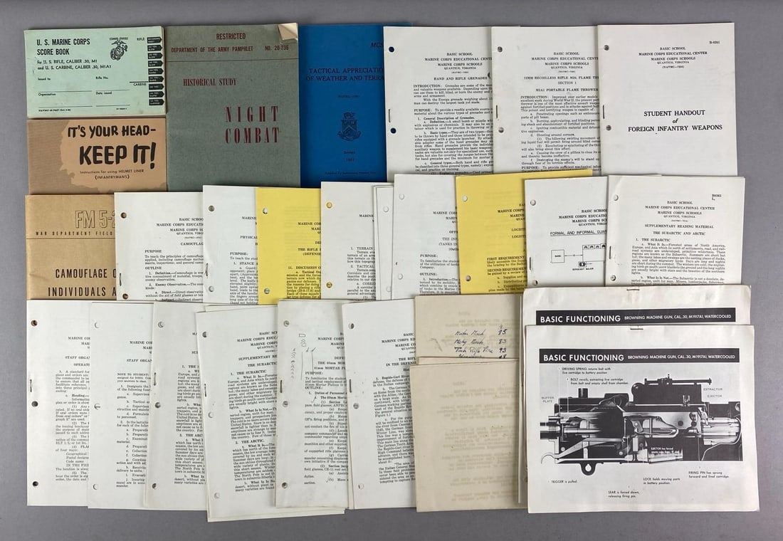 Group of WW2 US Military Basic Training Reading Material (1 of 3)