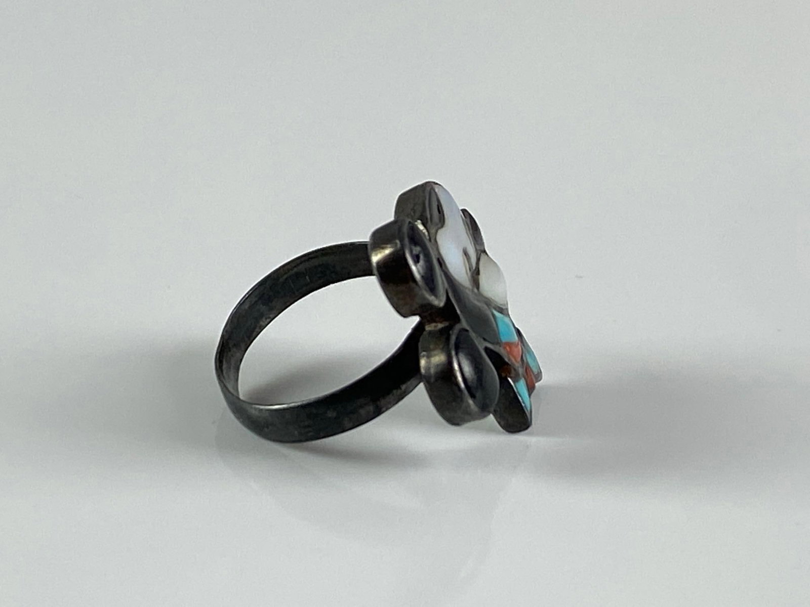 Sterling Silver Mickey Mouse Multi-Stone Ring - 4