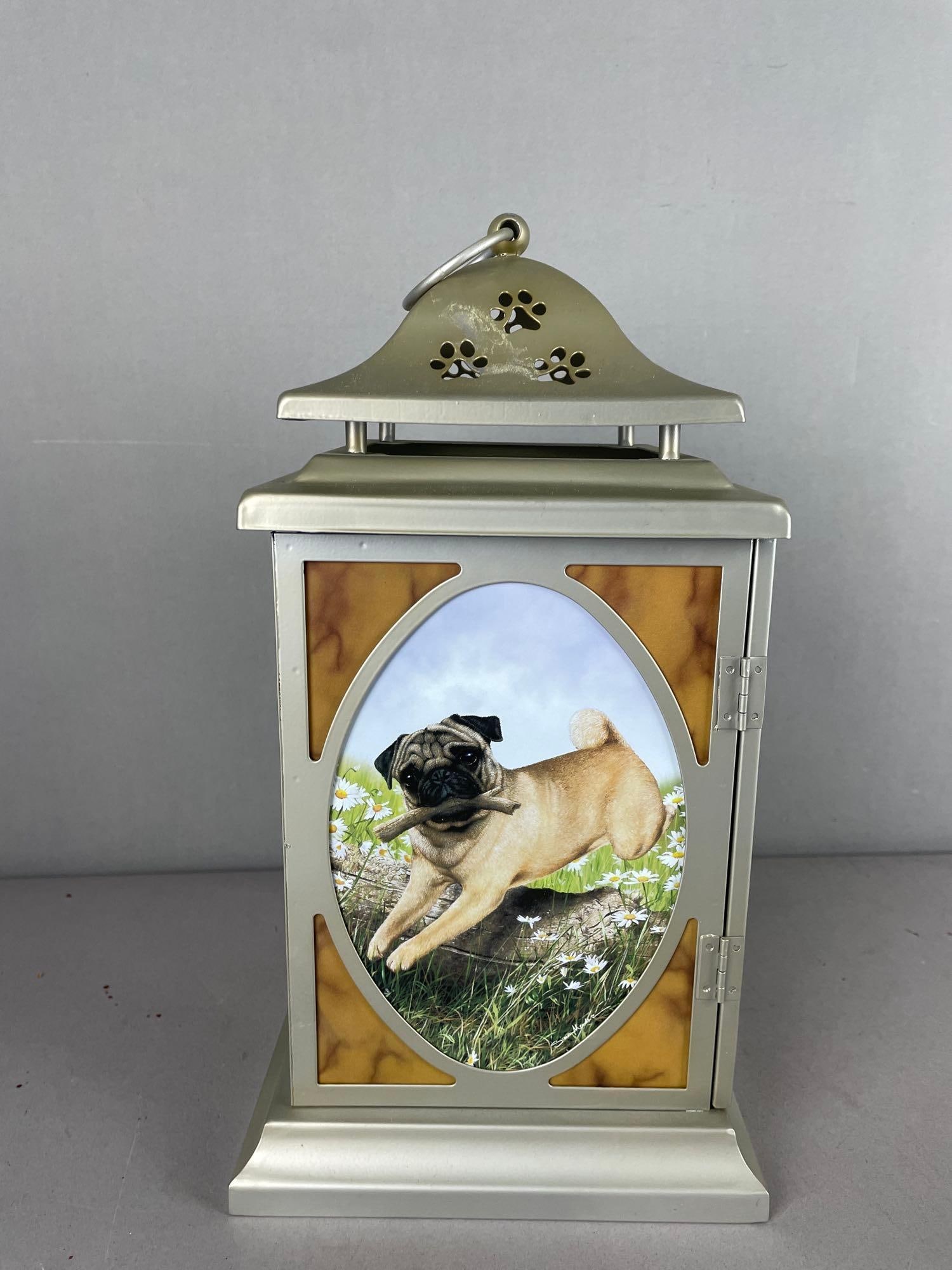 Danbury Mint The Pug Lantern - 4
