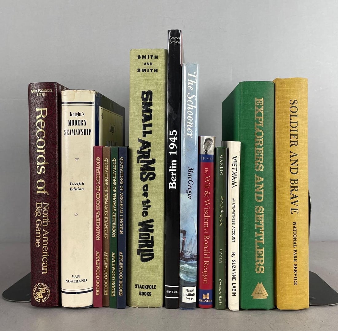 Group of Military / War Books and More: Berlin 1945 measures 12 inches x 8 1/2 inches