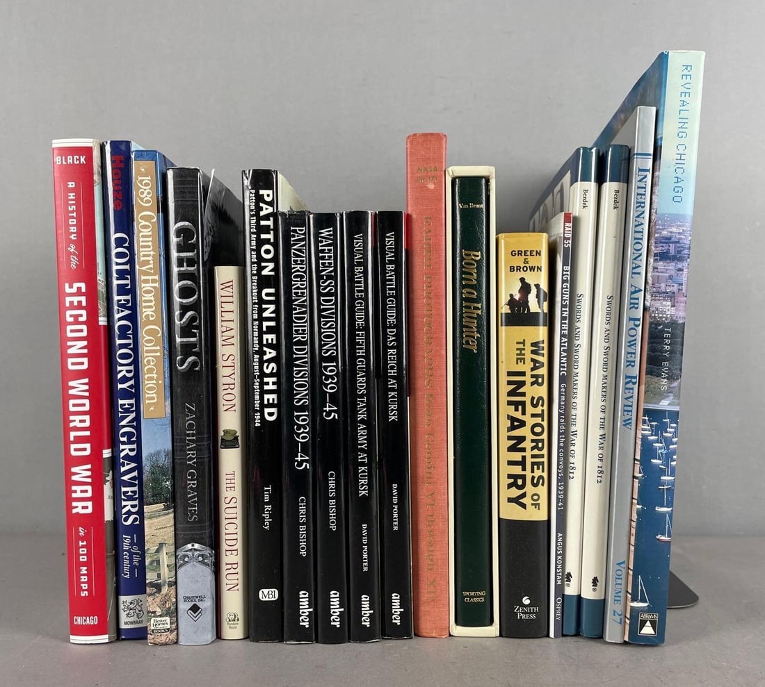 Group of Military / War Books: Revealing Chicago book measures 13 1/4 inches x 10 1/4 inches
